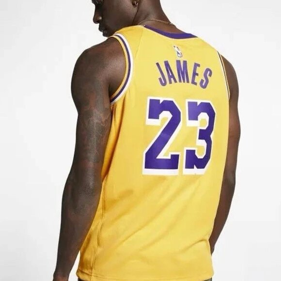 Nike NBA Lakers Jersey LeBron James Edition Swingman AA7099-741 Size Small - Picture 3 of 11